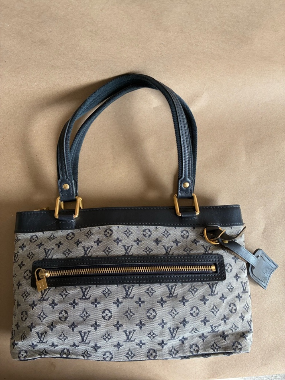 Louis Vuitton Blue Monogram Lin Lucille PM Bag